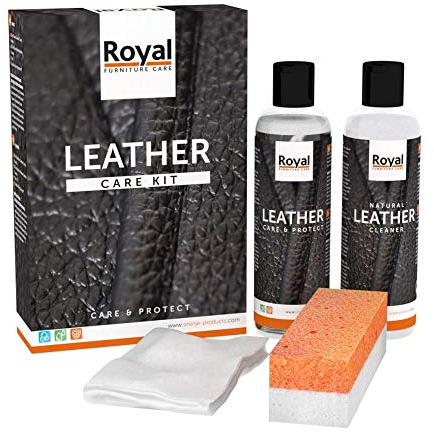 Orange Lederpflege-Set Maxi + Reiniger 2x250ml