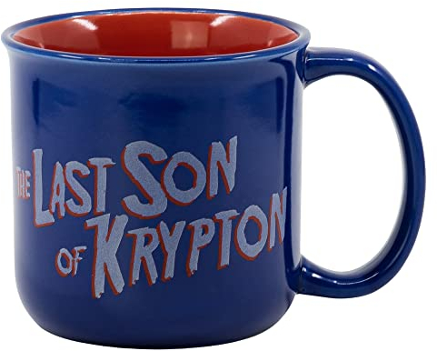 Stor8412497856695Cerámica Desayuno Taza en Regalo Caja, 400 ml Capacidad, Superman Símbolo