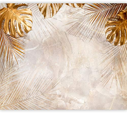 murando - Vlies Fototapete tropische Blätter 350x256cm Foto Tapete Schlafzimmer Wohnzimmer Vliestapete XXL Motivtapeten Bildtapete 3d Effekt Wand Dekoration - Monstera Palmenblätter b-C-0788-a-a