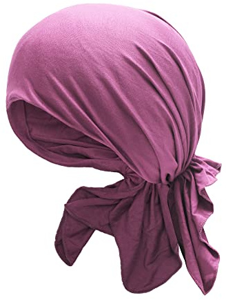ZLYC Damen Chemo Turban Mütze Vorgebundenes Kopftuch Headwraps Leichte Beanie Hut