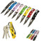 Coltellino Tascabile Piccolo Professionale in Acciaio Inox – Portachiavi Coltello Pieghevole Multiuso con Lama 6 cm Senza Molle o Fermo della Lama – Per la Pesca e Attività all’aperto (Verde)