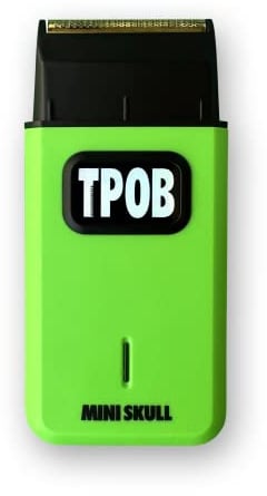 TPOB Mini Skull Einzelrasierer Slime Edition – kompaktes Design, das mit einem Turbo-Motor in Ihre Tasche passt, perfekt für den professionellen und privaten Gebrauch (Schleim)