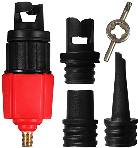 BESPORTBLE SUP Ventil Adapter mit 4 Gasdüse Luftpumpenadapter Pumpenadapter SUP-Pumpenadapter für Paddelboard Schlauchboot sup Board Stand up Paddle Board