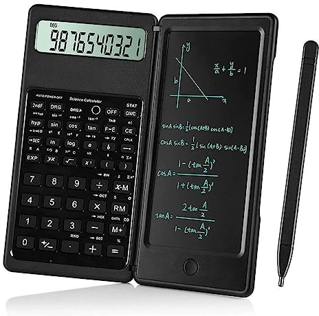 Ailan 6 Inch Scientific Calculator LCD Screen Writing Tablet With Stylus Pen Digital Display Drawing Board Graffiti Calculate