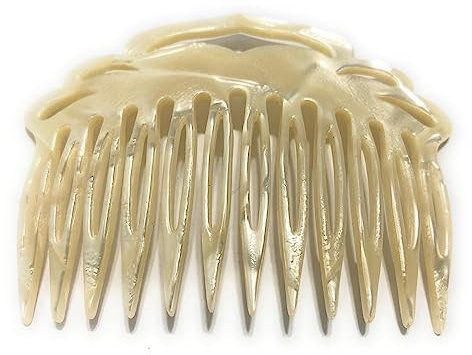 Einsteckkamm ca. 8 x 6 cm handgemacht Spaltzahn Steckkamm (2004 hg)