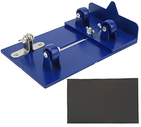 Glasflaschen-Schneidwerkzeug, Flaschenschneidewerkzeug, DIY-Flaschenschneider, Glasflaschenschneider mit Schleifpapier, Verdickter, Hochfester PC-Platine, Scharfer Hartmetall-Schnittkopf,(Blau)