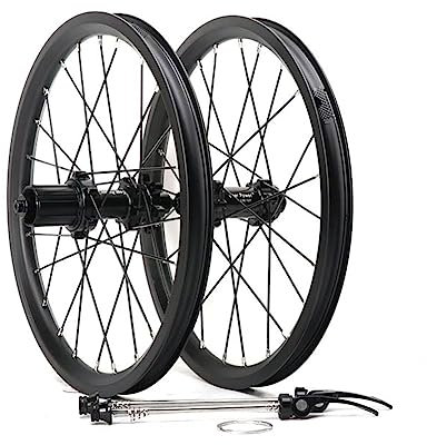 16 Zoll 305 Klappfahrrad Radsatz BMX-Rad Aluminiumlegierung Doppelwandiger Rand Scheibenbremse Schnelle Veröffentlichung 100/135MM 8 9 10 11-Gang-Kassette 24 Löcher