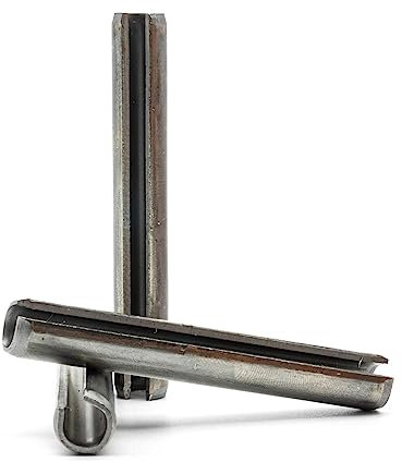 Hippo Hardware M8 (8mm X 30mm) Slotted Spring Tension Pins Roll Pin Sellock A2 Stainless Steel DIN1481 (Pack of 30)
