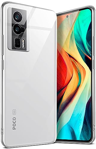 moex für Poco F5 Pro Hülle Durchsichtig, Silikon Handyhülle Transparent, Clear Case Ultra Slim, Backcover Schutzhülle Dünn, Silikonhülle Minimalistisch, Aero Case, Klar