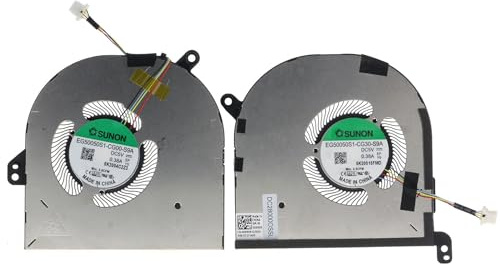 Replacement CPU+GPU Cooling Fan for DELL XPS 15 9500 9510 Precision 5550 0DJH35 009RK6