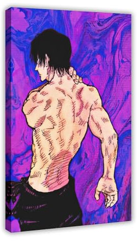 AAVEDA Toji Fushiguro 15 Leinwand-Poster, Schlafzimmer-Dekor, Sportlandschaft, Büro, Raumdekoration, Geschenk, Rahmen-Stil, 60 x 90 cm