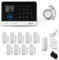 HUXGO® HXA003 Alarmas para casa hogar WiFi + gsm 4G con Sirena | Kit Alarma inalámbrico con 1x Sensor de Movimiento, 9X alarmas de Puerta/Ventana | Alarma Tuya Smart Life