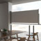 Homgoday Toldo lateral retráctil, 100 x 300 cm, gris, decorativo, toldo de privacidad para jardín, balcón, toldo para exterior, toldo lateral para terraza exterior