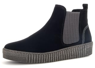 Gabor Damen Klassische Stiefeletten, Frauen Stiefeletten,uebergangsstiefel,flach,Boots,Stiefel,Bootee,Booties,schwarz (anthrazit),39 EU / 6 UK