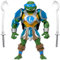 Masters of the Universe Origins Turtles of Grayskull Leonardo Reptile Wars Bewegliche Actionfigur, Teenage Mutant Ninja und MOTU Crossover Helden-Spielzeug Leo, JBN03