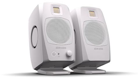 ADAM Audio D3V Active Desktop Monitoring System with USB-C Connection (Pair, White)