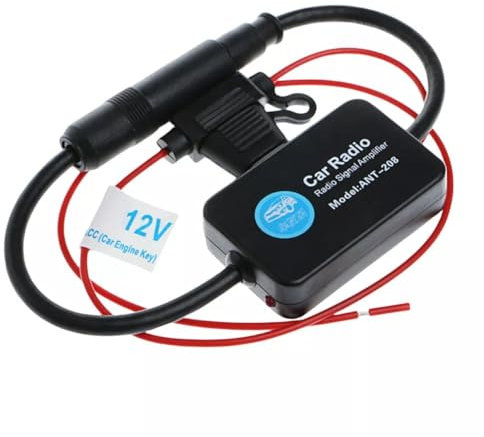 Universal FM/AM Car Radio Signal Booster Din Aerial Antenna 12V Signal Amplifier
