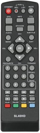 VINABTY SL40HD Ersatz Fernbedienung Kompatibel mit Comag SL40HD Satellite Receiver M01 HD25
