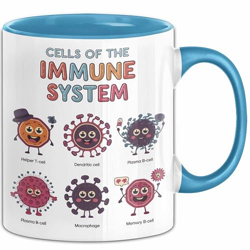 Biologe Tasse Geschenk Zellen Des Immunsystems Geschenkidee (Blau)