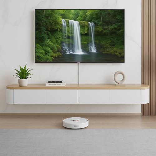 FGNIXLN Mueble TV Suspendido, 120-240 cm, Mesa para TV Moderno Mueble para Televisor, Adecuado para La Sala De Estar Y El Dormitorio(200cm)