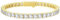 KRKC&CO Tennisarmband für Damen, 4mm Tennis Armband 14K Gold beschichtet, Zirkonia Kristall Armband Iced Out, Geburtstag Geschenk für Frauen Mädchen [Größe 20,3cm]