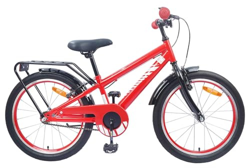 vidaXL Kinderfahrrad 18 Zoll für 5-7 Jahre alt Rot