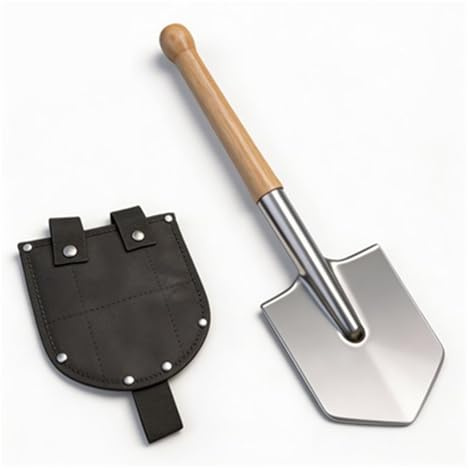 Pala Zapadora De Acero Inoxidable, Herramienta Manual For Exteriores For Jardinería, Camping, Excavación, Pesca Y Uso En Camiones(Spade style 1)
