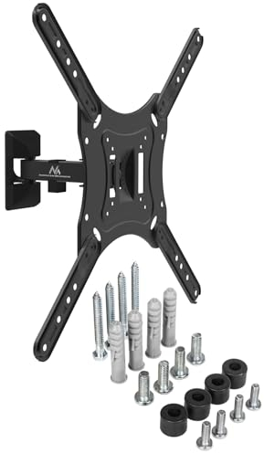 Maclean MC-758 LCD LED Monitor Plasma Wall Mount 13-55 Holder Holder Wall Mount VESA 400x400 to 30kg TV & Monitor 180 Degree Pan