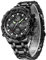 GOLDEN HOUR Herren Digital Quarz Analog Sportuhren Edelstahl wasserdichte Armbanduhr Schwarz