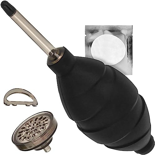 Blasebalg EXTRA stark mit Staubfilter Staubreiniger schwarz Air Blower geeignet für Kamera, Objektive, Sensor, Tastatur, Smartphone von JJC