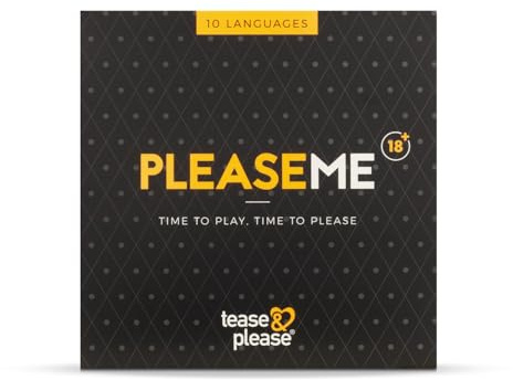 Tease & Please PleaseMe Game (10 Sprachen) - Spiele für Erwachsene zum Vergnügen mit inkludierten Attributen - Erotische Spiele mit Rollenspiel für etwas Spaß im Schlafzimmer für Erwachsene
