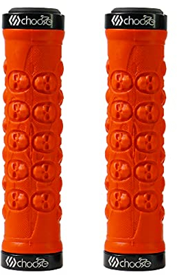 Chooee Fahrradlenker Griffe, Rot, TPR-Gummi, Fr Rennrad/Mountainbike/BMX/MTB, 22 mm Lenkstange, 2er Pack
