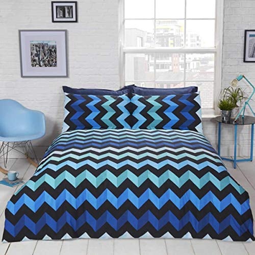 Rapport Bettwäsche-Set, 3-D-Effekt, Einzelbett, Blau