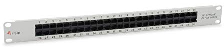 Equip Patchpanel 50x Cat3 19 1HE ISDN Hellgrau