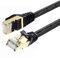 UYGHHK Cat7 Ethernet Cable 1M, Cat 7 Patch Cord Gigabit Network Lan Cable High Speed 10gbps Gold Plated RJ45 Connector for Modem Router Patch Panel Computer Laptop TV Box (1 Meter)