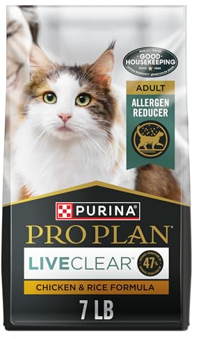 Purina Pro Plan Allergen Reducing, High Protein Cat Food, LIVECLEAR Chicken and Rice Formula