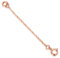 SISGEM 9 ct Gold Chain Extender for Necklace, Rose Gold Bracelet Extender Necklace Extension, for Collar Choker Anklet (Length: 4)
