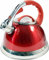 New 3.5L RED Stainless Steel Lightweight Whistling Kettle Camping Cordless Home