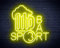 Sportbar mit Bierkrug Flex Silikon LED Neonschild - Gelb - st16s33-fnu0422-y