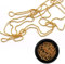 Nail Art Rhinestones for Nails Decoration Makeup Clothes Shoes Small Round Steel Ball Chain 1Box Gold