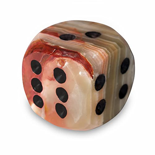 Dekoratives Ornament aus echtem Himalaya-Marmor, Onyx, 5 cm