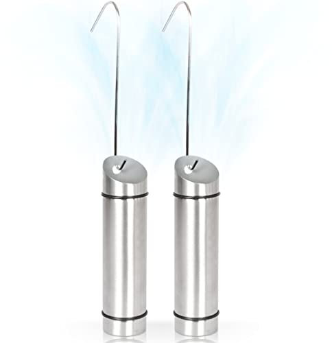 2er SET Luftbefeuchter Heizung Wasserverdunster für Heizkörper Edelstahl (Edelstahl, 2x)