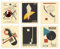 Ink Inc. Galeriewand | Bauhaus Ausstellungsposter Museum Kunstdrucke | Minimalistische Moderne Einrichtung | 6er-Set 20,3 x 25,4 cm | ungerahmt
