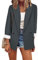 YMING Donna Ufficio Leggero Lavoro Rilassato Blazer con Un Bottone Blazer Primaverili Casual Grigio Scuro L