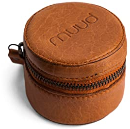 muud Helsinki handgefertigte Lederbox für Nadeln und kleines Zubehör Whisky