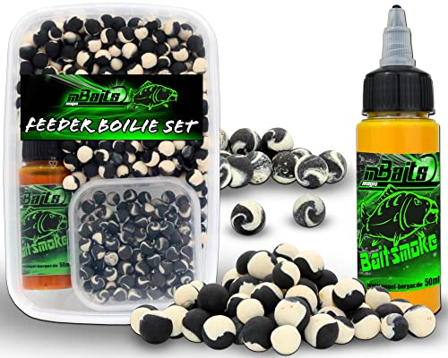 Angel-Berger Magic Baits Feeder Boilie Set Method Feeder Boilie Mini Pop Ups Baitsmoke (Vanille)