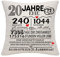 Bommex 20 Jahre Ehe Geschenk 20. Hochzeitstag Kissen Abdeckung Keepsake Dekoration Geschenk für Paare Eltern Frauen Männer Mama Papa Ehemann Frau Oma Opa Tante Onkel Freunde (20. Jahrestag)