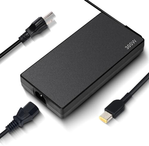 300W Laptop Charger AC Adapter for Lenovo Legion 7 7i 5i 5 Pro ThinkPad R7000P R9000P R9000K Y9000K Y9000X 9000P 9000K Ryzen 9 RTX 3050ti 4060 4070 ADL300SDC3A PAEBAI+ 20V 15A Gaming Power Supply Cord