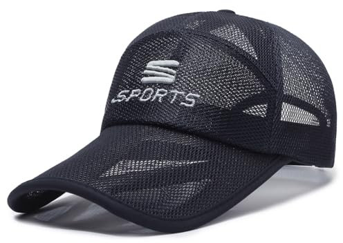 YAMEE Baseball Cap Unisex Sommer Mesh,Basecap Herren Licht Atmungsaktiv,Sommermütze Damen Sonnenschutz,Sport mütze Herren Verstellbar,Sonnenhut Männer Frauen Outdoor