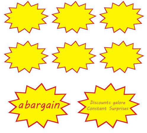 KiKiHong 120 Stück Preisschilder,Flohmarkt Price Tag,In Supermärkten,Einzelhandelsgeschäften,Apotheken Werden Explosive Preisschilder Verwendet（8 * 11cm）